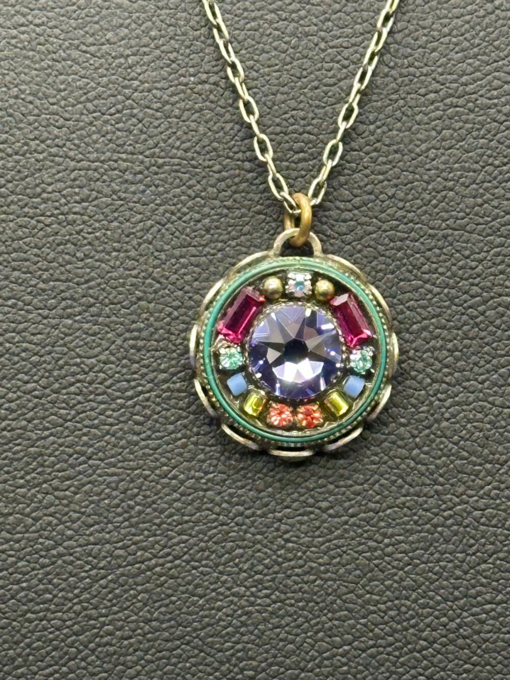 Firefly Swarovski Crystal Multiple Stone Pendant Necklace - Picture 7 of 15